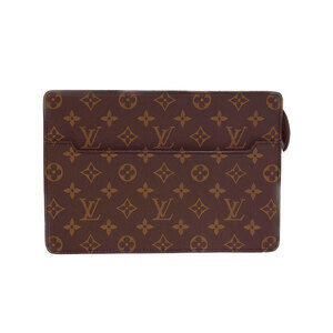 Louis Vuitton Monogram Leather Brown Pochette Homme Shoulder Bag